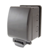 Click Scolmore Aquip Weatherproof Switched Single Plug Socket 13A 1 Gang IP66 - OA035AG