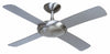 Fantasia Orion 44inch. Ceiling Fan with Matt Silver Blade without Light - Brushed Aluminium - 115298