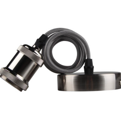 Kosnic 60w Nickle Calla Cable Set E27 - KPDTCS1E27-NIC
