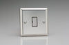 Varilight Classic 1 Gang 13A Unswitched Fused Spur with Decorative Inserts - Mirror Chrome - XC6UD
