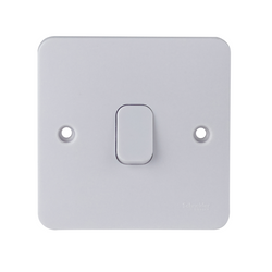 Schneider LWM 10A 1G 2W Retr. Switch White - GGBL1012R