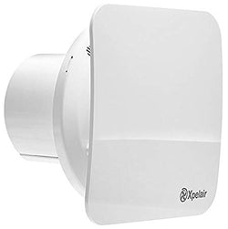 Xpelair Simply Silent C4HTS 4"/100mm Square Humidity Extract Fan with Timer - 92966AW