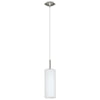 EGLO ES/E27 Troy 3 Satin Nickel Glass Pendant Light 60W - 85977