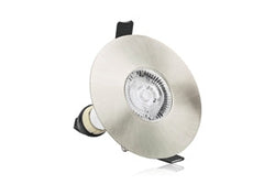 Integral Evofire IP65 Round Satin Nickel 70-100mm cutout Downlight with GU10 Holder - ILDLFR70D016