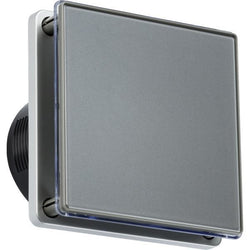 Knightsbridge 100mm/4 inch LED Backlit Extractor Fan with  Overrun Timer - Grey - EX006T
