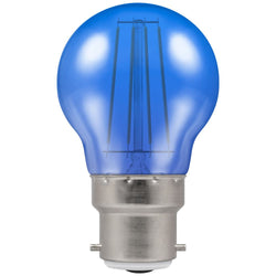 Crompton LED Filament Harlequin Round BC B22 4W - Blue