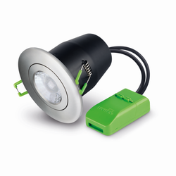 JCC Fireguard Next Generation Unlamped Downlight Tilt IP20 Brushed Nickel - JC010023/BN