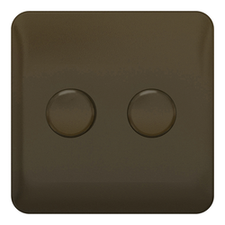 Schneider LSD Dimmer Switch 2G 2W 250W/VA Mocha Bronze - GGBL6022CMBS