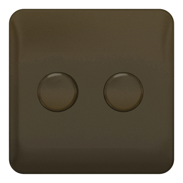 Schneider LSD Dimmer Switch 2G 2W 250W/VA Mocha Bronze - GGBL6022CMBS