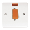 Click Scolmore Mode 1 Gang Rocker Switch With Neon Polar White - CMA201