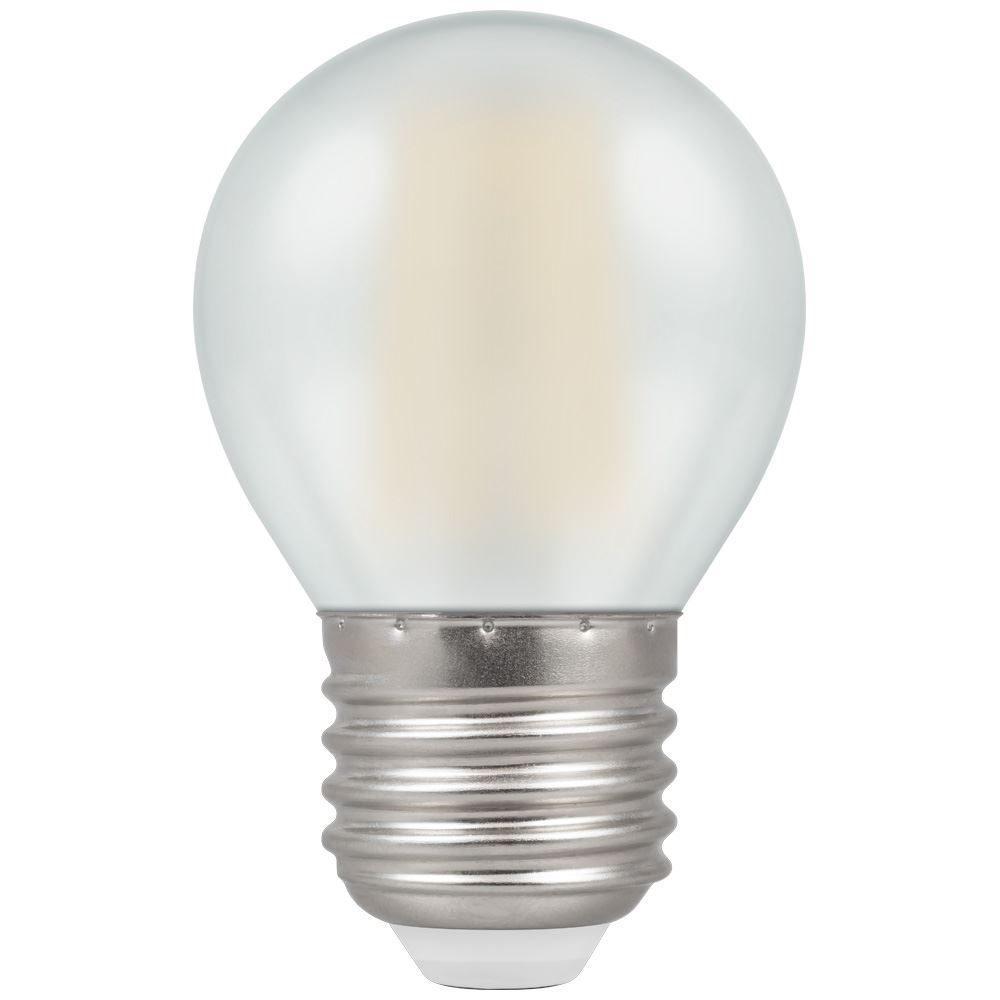 LED Round Filament Dimmable Pearl 5W 2700K ES E27 CROM7277