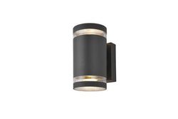 Forum Lens Wall GU10 Up/Downlight IP44 - Anthracite - ZN-29189-GRY