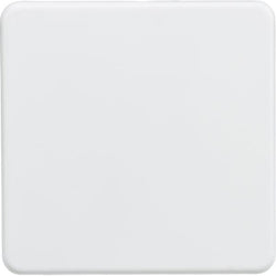 Knightsbridge Screwless 1G Blanking Plate - Matt White - SF8350MW