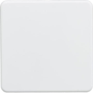 Knightsbridge Screwless 1G Blanking Plate - Matt White - SF8350MW