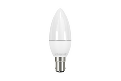 Integral 3.4W LED SBC/B15 Candle Warm White 280° Frosted - ILCANDB15NC007