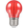 Crompton LED Filament Harlequin Round ES E27 4W - Red