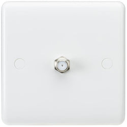 MLA Knightsbridge Curved Edge Sat TV Outlet (Non-Isolated) - CU0150
