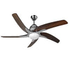 Fantasia Elite Viper Plus 44inch. Ceiling Fan with Dark Oak Blade & Light - Stainless Steel - 114758