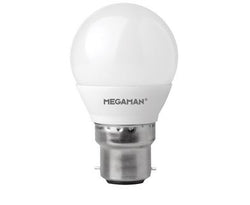 Megaman RichColour 5.5W LED BC/B22 Golf Ball Cool White 360° 470lm Dimmable - 142596