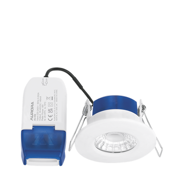 Aurora R6 6W Dimmable IP65 Downlight Cool White - White - AU-R6-40