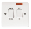 Click Scolmore Mode 20A Sink Bath Rocker Switch With Neon Polar White - CMA024