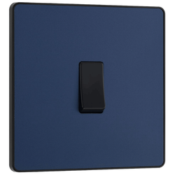 BG Evolve Matt Blue Single Light Switch 20A 16AX 2 Way - PCDDB12B