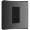 BG Evolve Black Chrome Single Master Telephone Socket - PCDBCBTM1B