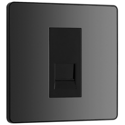 BG Evolve Black Chrome Single Master Telephone Socket - PCDBCBTM1B