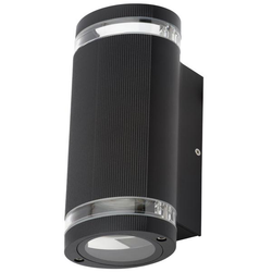 Forum Helix Wall GU10 Up/Downlight IP44 - Black - ZN-35594-BLK