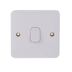 Schneider LWM 20AX Double Pole Switch with LED Grid mod White - GGBL2011