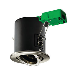 JCC Fixed IP20 50W GU10 Twist & Lock Tilt Downlight Brushed Nickel - JC94114BN