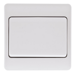 Click Scolmore Mode 13A 1 Gang Wide Rocker Switch Polar White - CMA825
