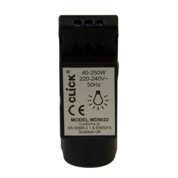 Click MiniGrid 250W Push On/Off Rotary Dimmer Switch - MD9022