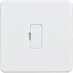 Knightsbridge Screwless 13A Fused Spur Unit - Matt White - SF6000MW