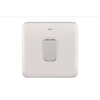 Schneider LSD 1G 50A Double Pole Switched with LED Indicator White Insert Stainless Steel - GGBL4011WSS