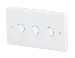 Robus 3x250W Dimmer Switch 3 Gang 2 Way- L2503G2W