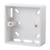 Click Scolmore Mode 1 Gang 29mm PVC Pattress Box Polar White - CMA230
