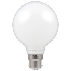 Crompton LED Globe BC B22 G80 Opal 7W Dimmable - Warm White