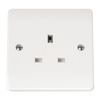 Click Scolmore Mode 13A 1 Gang Unswitched Plug Socket Polar White - CMA630
