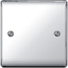 BG Nexus Metal Polished Chrome 1 Gang Blanking Plate - NPC94