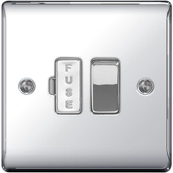 BG Nexus Metal Polished Chrome Fused Spur 13A - NPC50