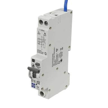 Lewden 16A Double Pole 1 Module B Curve 6kA 30mA AFDD Combined RCBO - P04-B16-30-1PNA