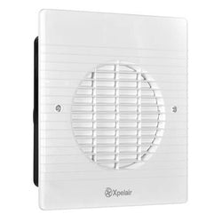 Xpelair 6" 150mm WX6T Commercial Wall Fan with "Safe Lock" Telescopic Wall Liner and TImer - 92523AW