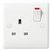 BG Nexus White Double 1 Gang Plug Socket 13A - 821