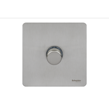 Schneider USFP 1G 2W 400W/VA Dimmer - Stainless Steel - GU6412CSS