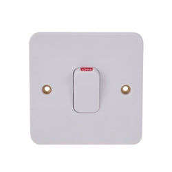 Schneider LWM 1G 50A Double Pole Switch with LED Indic. White - GGBL4011