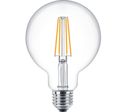 Philips Classic 7.2W LED Bulb ES E27 Globe Warm White Dimmable - 77335900