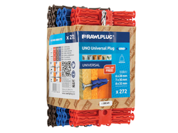 Rawlplug Uno Plugs Trade Mixed Pack of 272 + 3 Drills - RAW68636