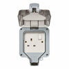 Forum Zinc Fused Spur with Neon IP66 - Grey - ZN-38870