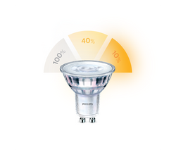 Philips Scene Switch 5W GU10 PAR16 3 Step Dim Very Warm White - 71093700